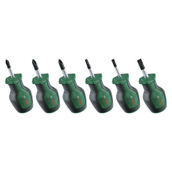 BOSCH Handwerkzeuge Schraubendreher-Set, kurz 6-tlg. BOSCH Handwerkzeuge Schraubendreher-Set, kurz 6-tlg.