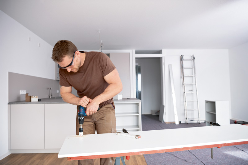 BOSCH Akku-Schlagbohrschrauber GSB 12V-35, 2 x Akku GBA 12V 3.0Ah in L-BOXX