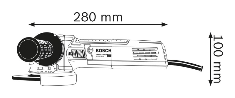 BOSCH Winkelschleifer mit X-LOCK GWX 9-125 S