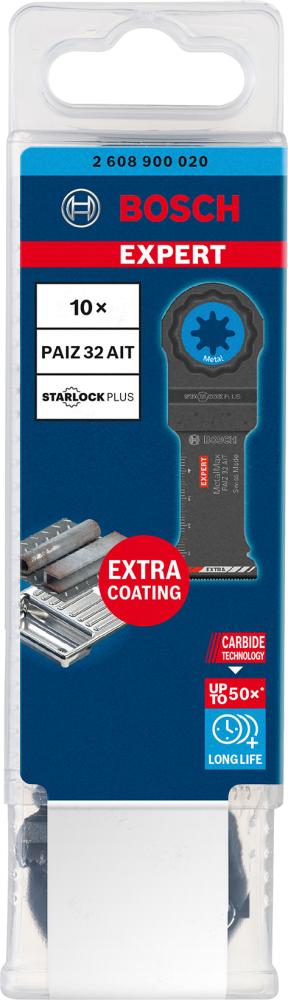 BOSCH EXPERT MetalMax PAIZ 32 AIT Tauchsägeblatt, 50x32 mm, 10-tlg. BOSCH EXPERT MetalMax PAIZ 32 AIT Tauchsägeblatt, 50x32 mm, 10-tlg.