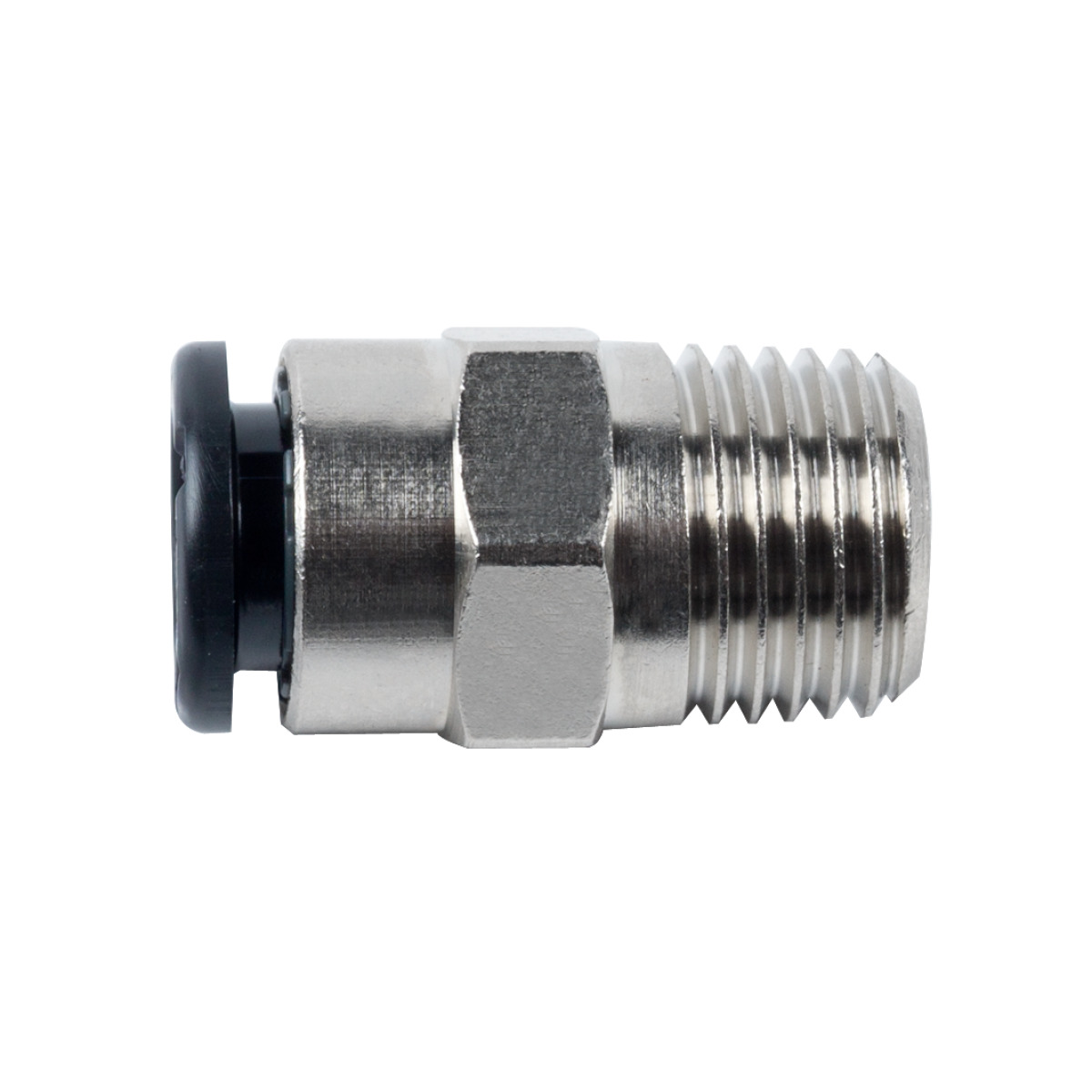 AIRCRAFT Push-in-Stecker 1/4" AG x 8 mm, gerade, 16 bar AIRCRAFT Push-in-Stecker 1/4" AG x 8 mm, gerade, 16 bar