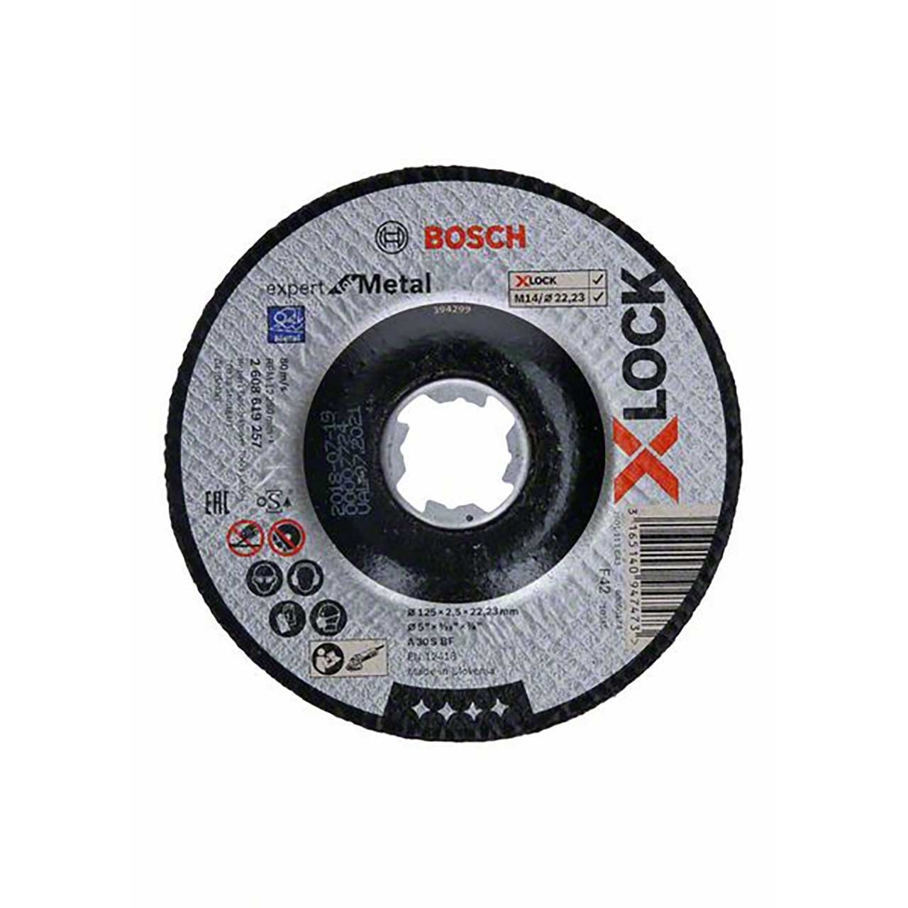 BOSCH X-LOCK Expert for Metal 125 x 2,5 x 22,23 Trennscheibe gerade