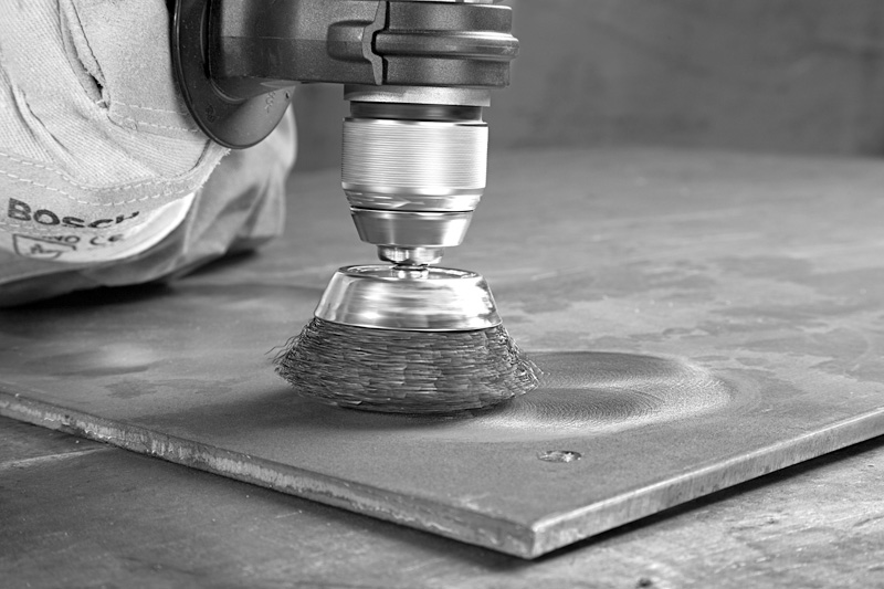 BOSCH PRO Multi Material clean Topfbürste, gerader Schaft, 50 x 0,2 mm