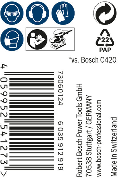 BOSCH EXPERT M480 Schleifnetzrolle, 115x5000mm, K180