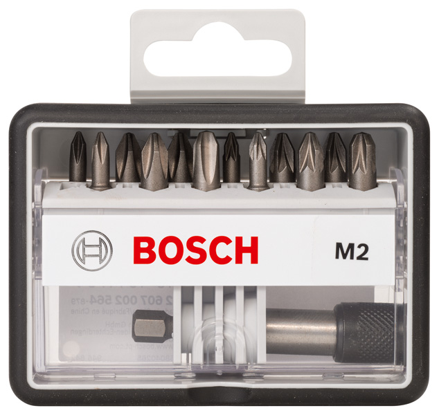 BOSCH 12+1-tlg. Schrauberbit-Set, Robust Line, M PH/PZ, Extra Hard-Ausführung BOSCH 12+1-tlg. Schrauberbit-Set, Robust Line, M PH/PZ, Extra Hard-Ausführung