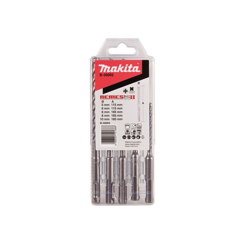 MAKITA Nemesis 2 SDS+ Bohrerset 5-tlg. MAKITA Nemesis 2 SDS+ Bohrerset 5-tlg.