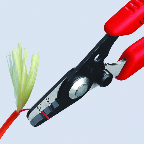KNIPEX KNIPEX 12 82 130 SB Abisolierzange für Glasfaserkabel 130 mm brüniert mit Kunststoff-Griffhüllen KNIPEX KNIPEX 12 82 130 SB Abisolierzange für Glasfaserkabel 130 mm brüniert mit Kunststoff-Griffhüllen