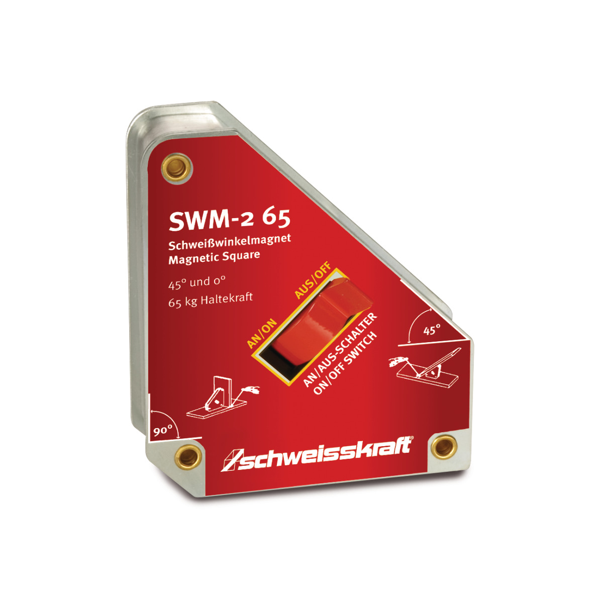 STÜRMER Schaltbarer Schweißwinkelmagnet Schweisskraft SWM-2 65 STÜRMER Schaltbarer Schweißwinkelmagnet Schweisskraft SWM-2 65