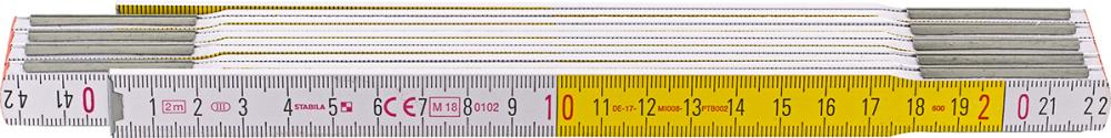 STABILA Holz-Gliedermaßstab Type 617, 2 m STABILA Holz-Gliedermaßstab Type 617, 2 m