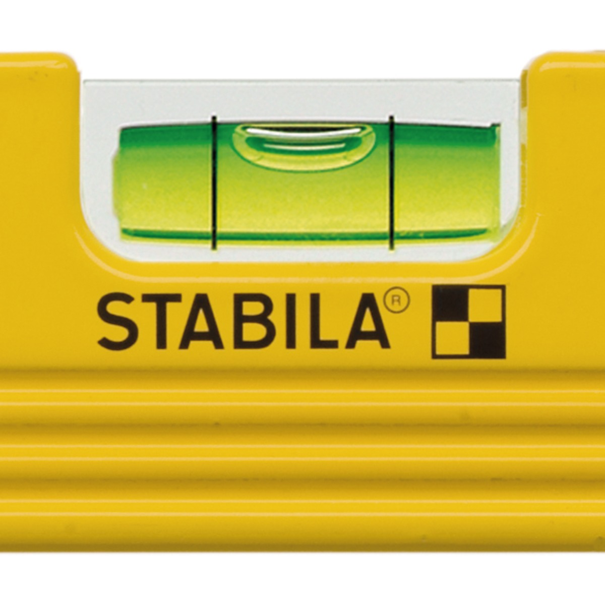 STABILA Magnet-Wasserwaage Type 81 S REM Torpedo mit Tasche, 25 cm, Alu-Gussprofil, Seltenerd-Magnetsystem, 1 Horizontal-/ 1 Vertikal-Libelle, Made in Germany