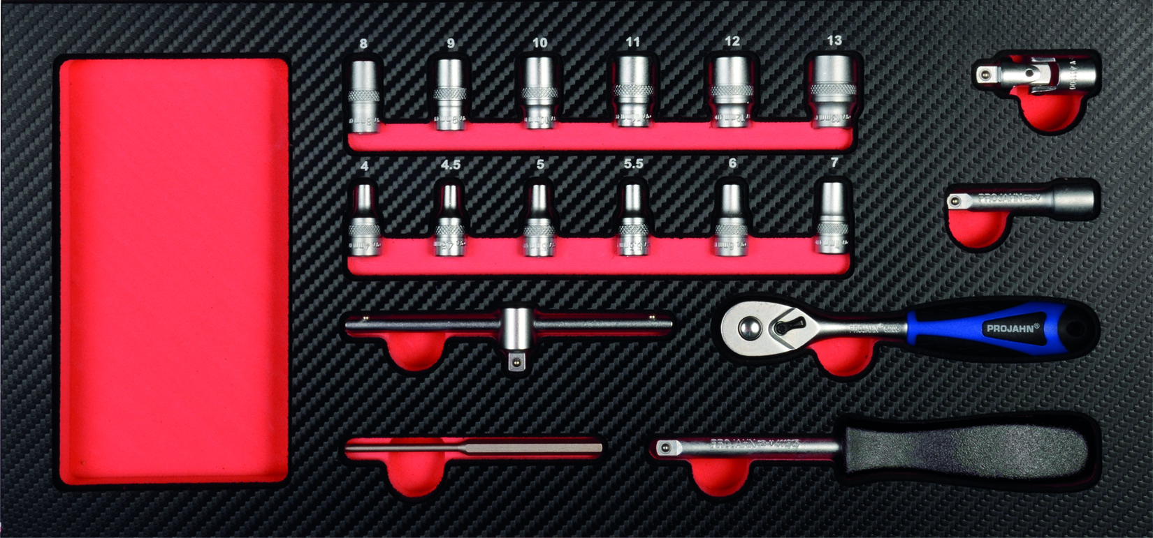 PROJAHN 1/4" Xi-on Werkzeug-Satz Einlage 18tlg PROJAHN 1/4" Xi-on Werkzeug-Satz Einlage 18tlg