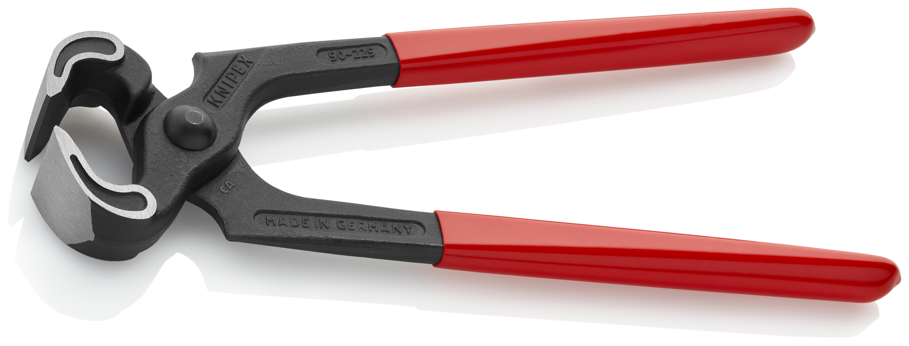 KNIPEX KNIPEX 50 01 225 Kneifzange 225 mm schwarz atramentiert mit Kunststoff überzogen poliert