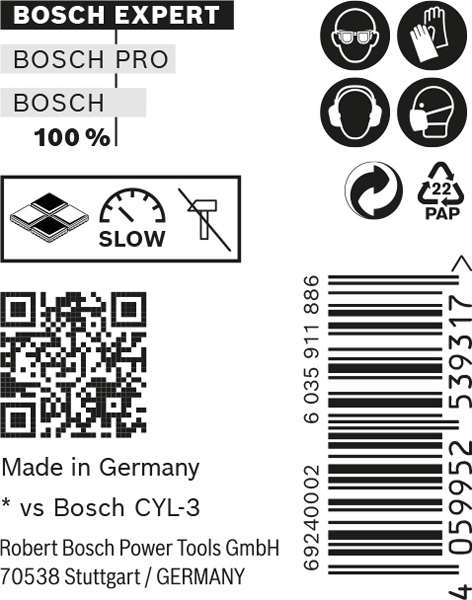 BOSCH EXPERT CLY-9 Multi Construction Bohrer-Set, 5x50x85 mm, 10-tlg.