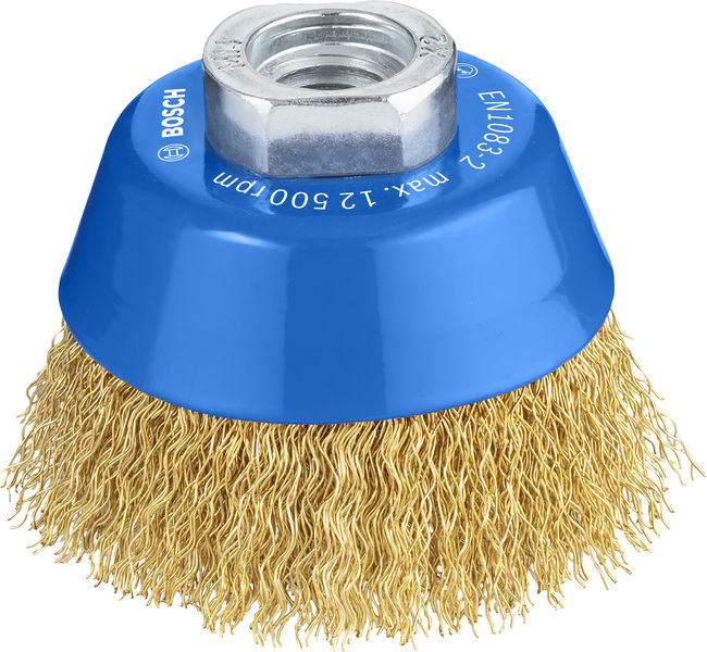 BOSCH PRO Metal clean Topfbürste, 70 x 0,30 mm, Gewinde, vermessingt