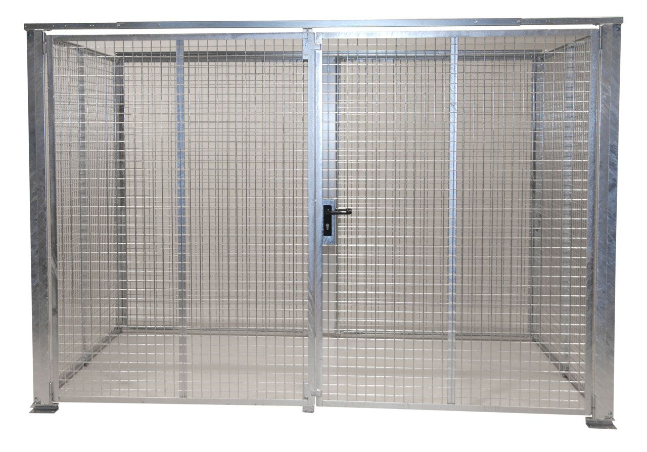 BAUER Gasflaschen-Container GFC-M5-DF, feuerverzinkt