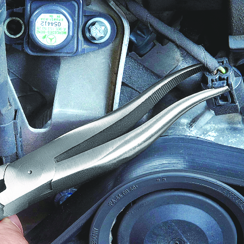 KNIPEX KNIPEX 38 31 200 Mechanikerzange 200 mm schwarz atramentiert mit Kunststoff überzogen poliert
