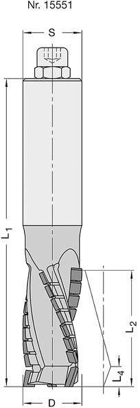 JSO DP-Schaftfräser Diamatic-PLUS Z3 15552,18x45x9x120mm, 25x60mm m. E M8 Schaft, rechts JSO DP-Schaftfräser Diamatic-PLUS Z3 15552,18x45x9x120mm, 25x60mm m. E M8 Schaft, rechts