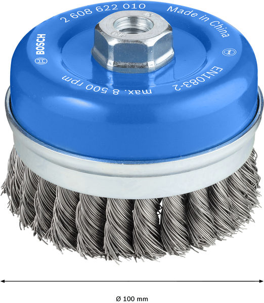 BOSCH PRO Metal heavy Topfbürste, 100 x 0,5 mm, Gewinde