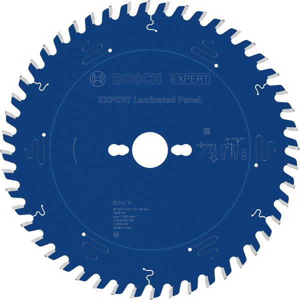 BOSCH EXPERT Laminated Panel Kreissägeblatt, 250x30 mm, Z48