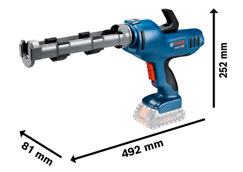 BOSCH Akku-Kartuschenpresse GCG 18V-310
