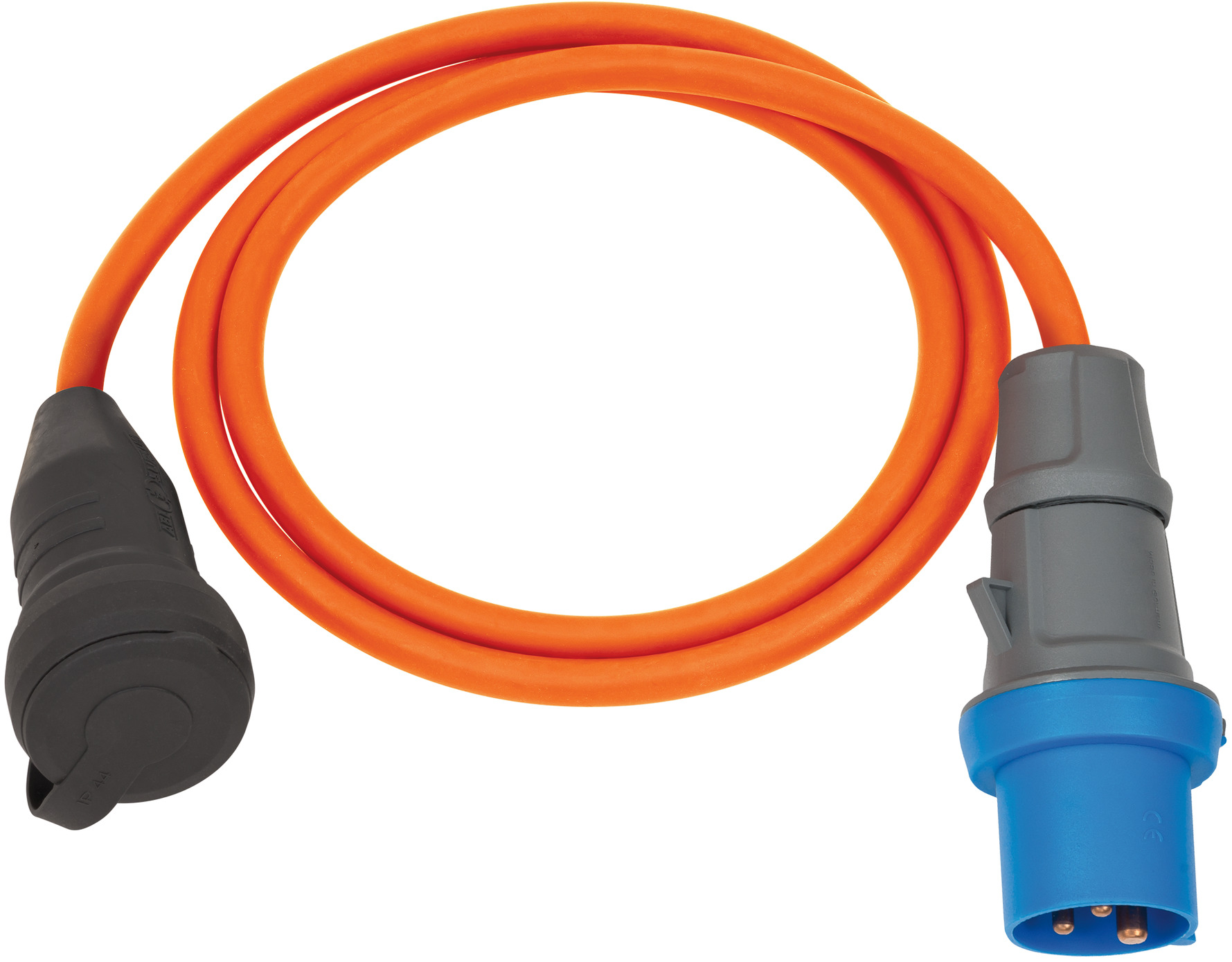 BRENNENSTUHL Brennenstuhl Camping Adapterkabel / CEE-Adapter mit CEE-Stecker und Schutzkontakt-Kupplung (1,5m Kabel in orange, H07RN-F 3G2,5, 230V/16A, für ständigen Einsatz im Außenbereich IP44, Made in Germany) BRENNENSTUHL Brennenstuhl Camping Adapterkabel / CEE-Adapter mit CEE-Stecker und Schutzkontakt-Kupplung (1,5m Kabel in orange, H07RN-F 3G2,5, 230V/16A, für ständigen Einsatz im Außenbereich IP44, Made in Germany)