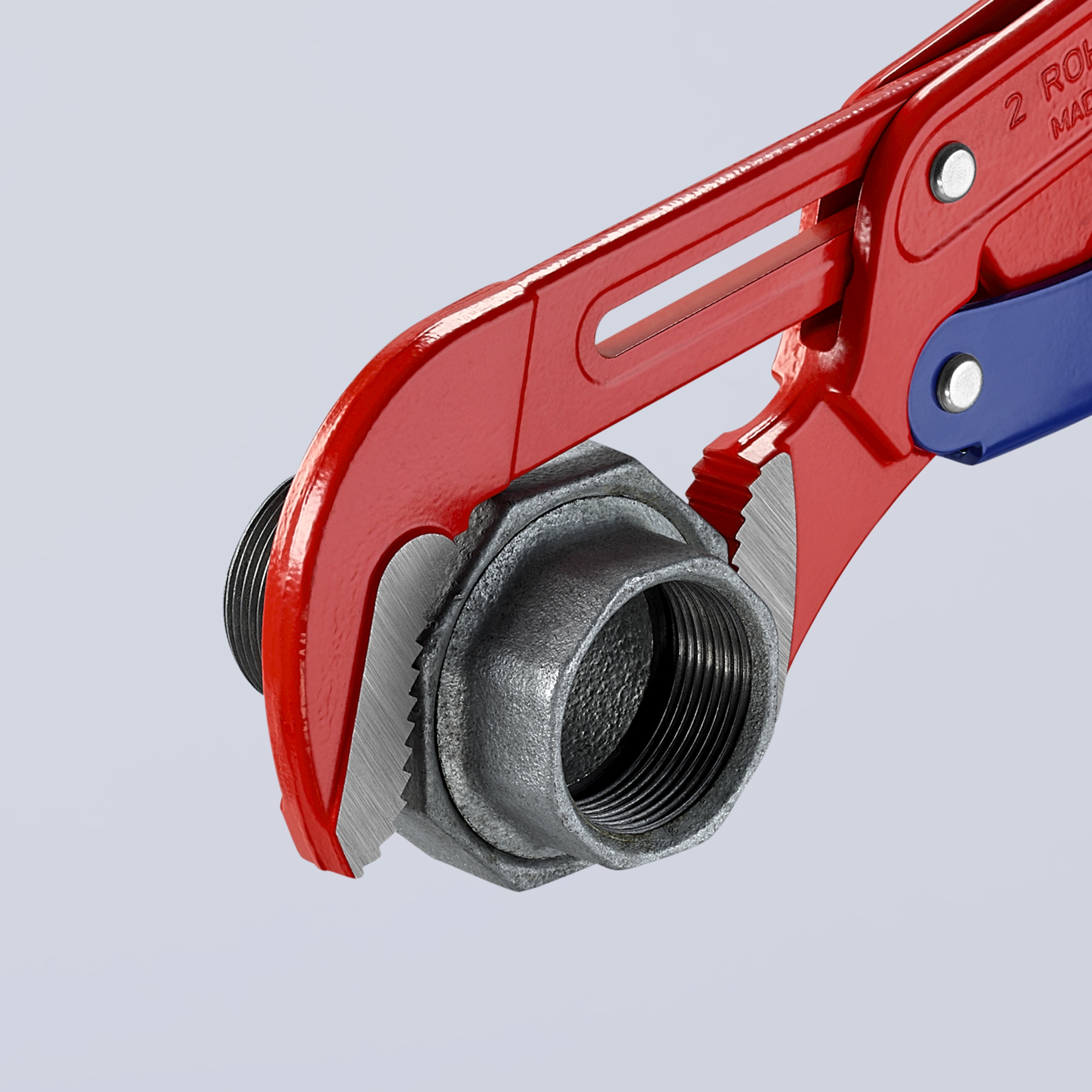 KNIPEX KNIPEX 83 60 020 Rohrzange S-Maul mit Schnelleinstellung 560 mm rot pulverbeschichtet