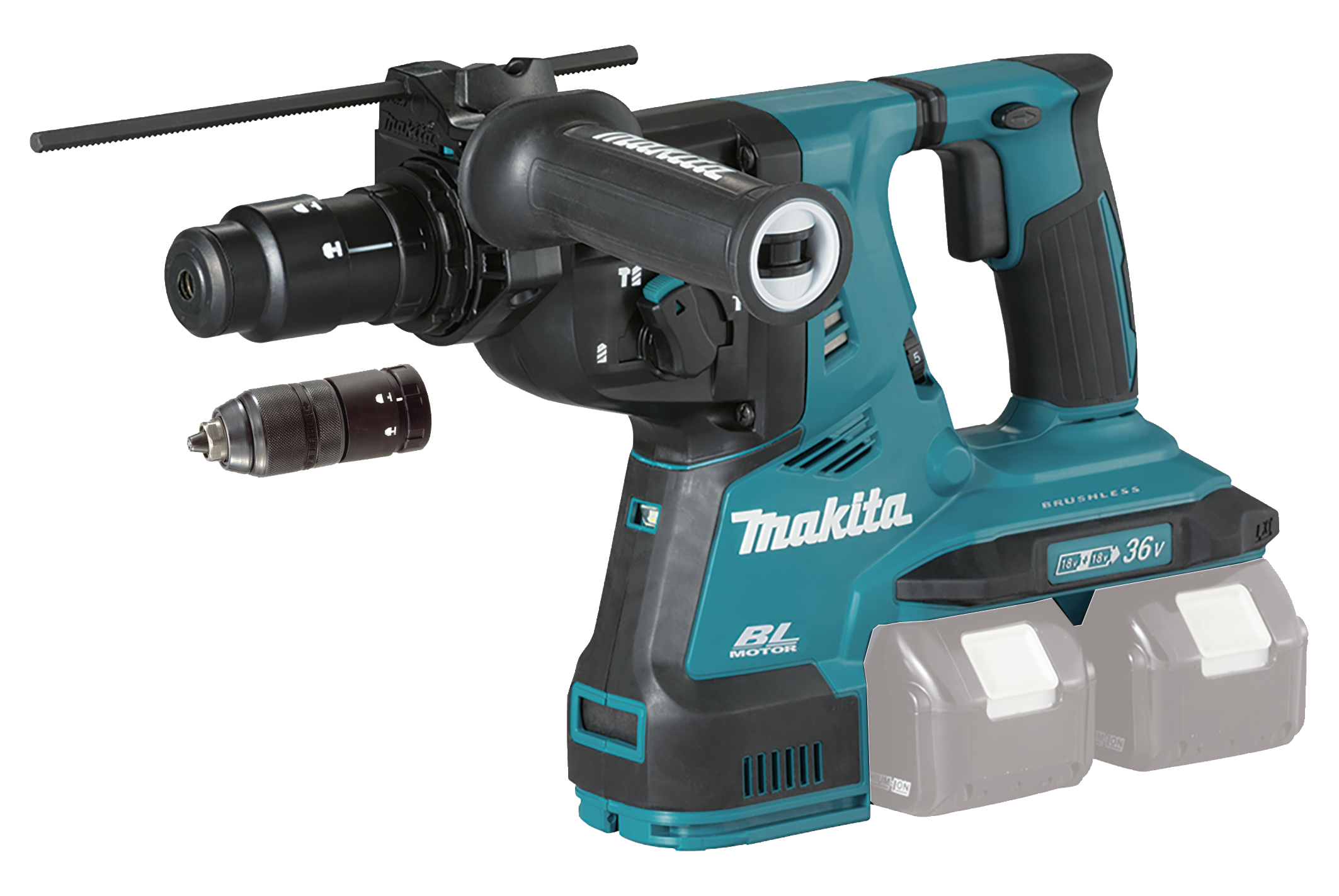 Makita Akku-Kombihammer DHR283ZJU 18V SDS-PLUS Makita Akku-Kombihammer DHR283ZJU 18V SDS-PLUS