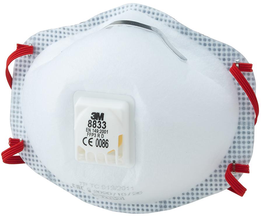 3M Atemschutzmaske 8833, FFP3 R D