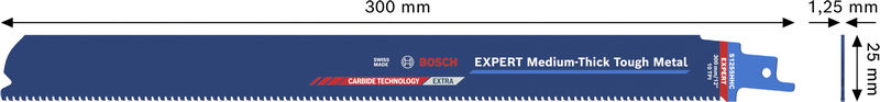 BOSCH EXPERT Medium-Thick Tough Metal S1255HHC Säbelsägeblatt BOSCH EXPERT Medium-Thick Tough Metal S1255HHC Säbelsägeblatt