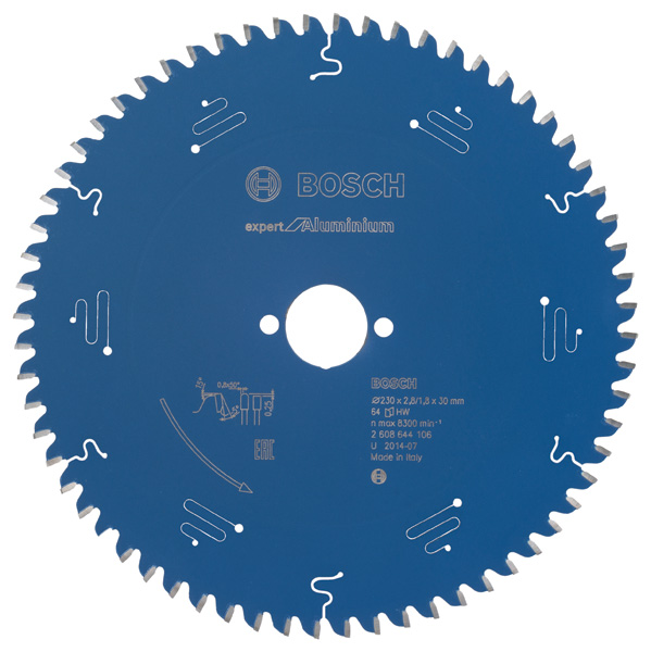 BOSCH Kreissägeblatt Expert for Aluminium, H 230 x 30, Z64