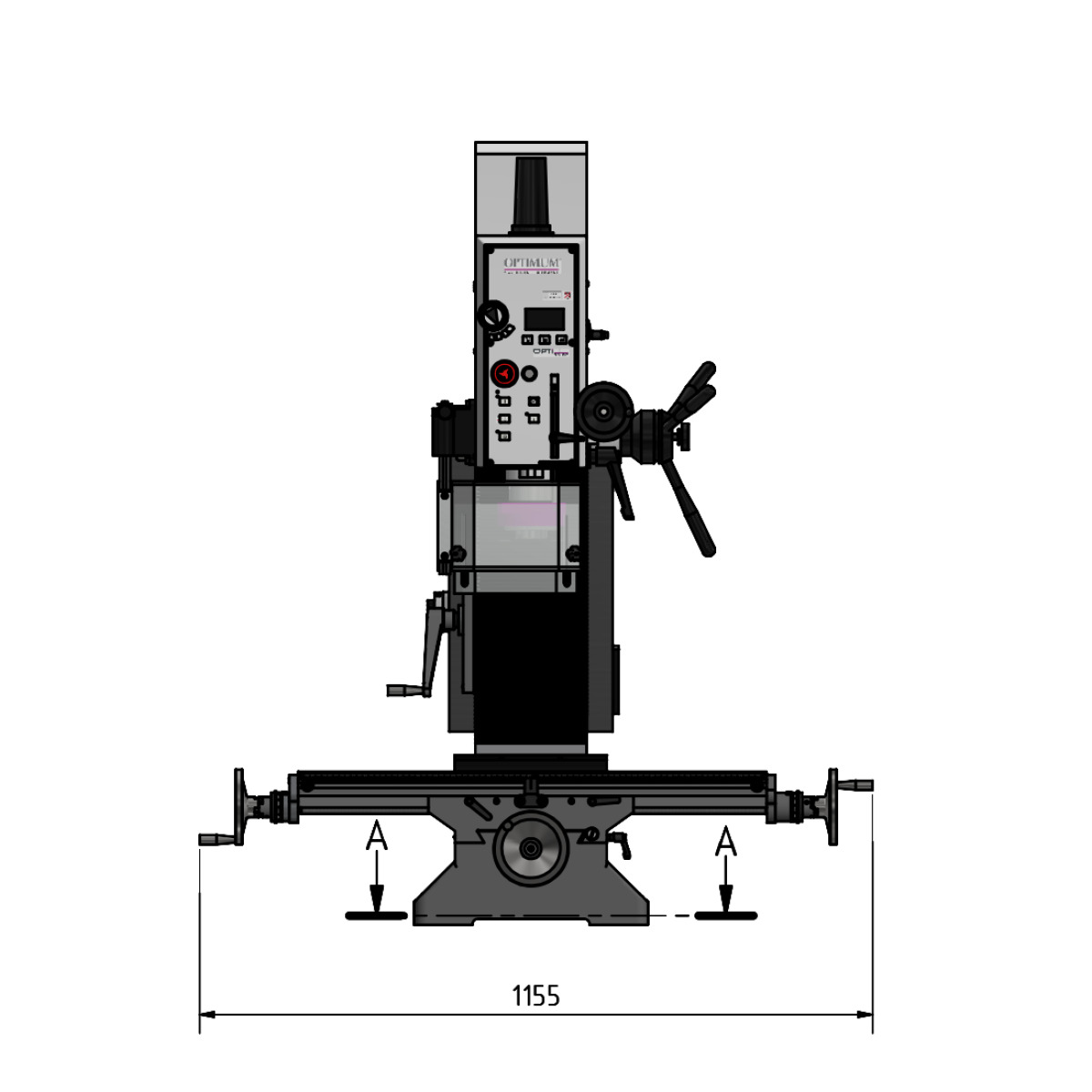 STÜRMER Bohr-Fräsmaschine Optimum OPTImill MB 4SVD
