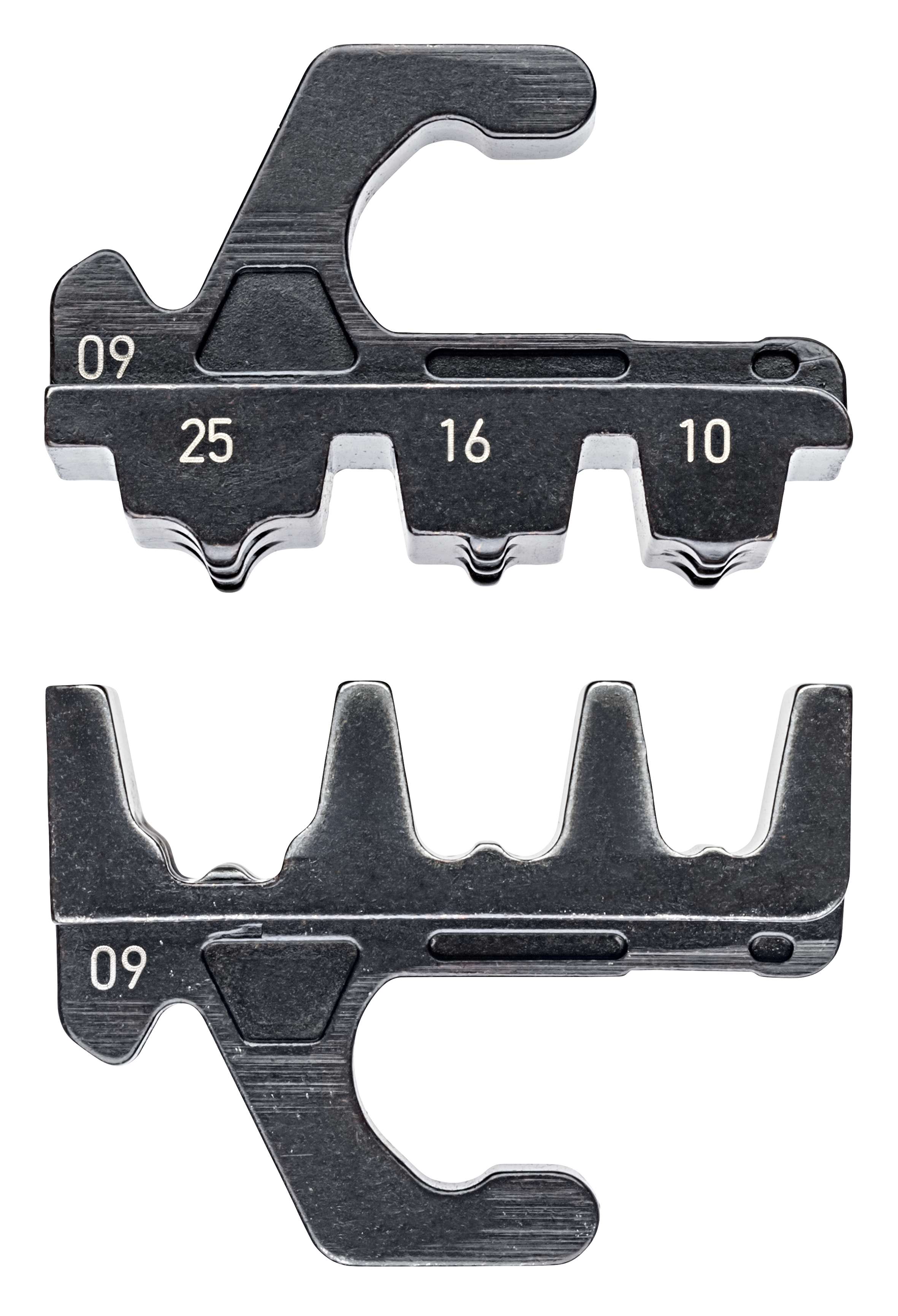 KNIPEX KNIPEX 97 39 09 Crimpeinsatz für isolierte + unisolierte Aderendhülsen 10 / 16 / 25 mm²