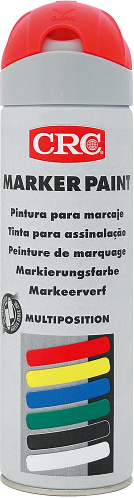 CRC MARKER PAINT, Leucht-Rot Spraydose 500 ml CRC MARKER PAINT, Leucht-Rot Spraydose 500 ml