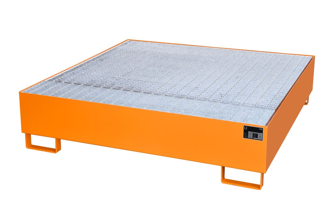 BAUER Auffangwanne AW 450, lackiert, Gelborange