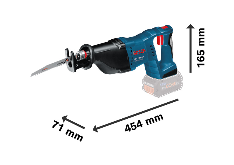 BOSCH Akku-Säbelsäge GSA 18V-LI in L-BOXX BOSCH Akku-Säbelsäge GSA 18V-LI in L-BOXX