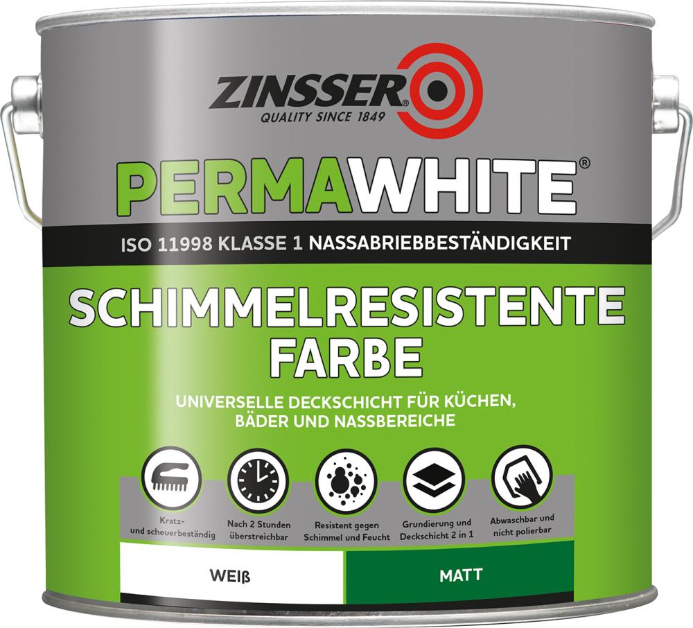 ZINSSER Permawhite weiß seidenmatt 2,5L