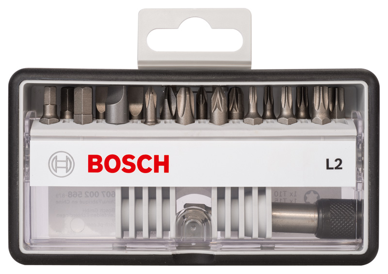 BOSCH 18+1-tlg Schrauberbit-Set, Robust Line, L PH/PZ/T/S/HEX, Extra Hard-Ausführung BOSCH 18+1-tlg Schrauberbit-Set, Robust Line, L PH/PZ/T/S/HEX, Extra Hard-Ausführung