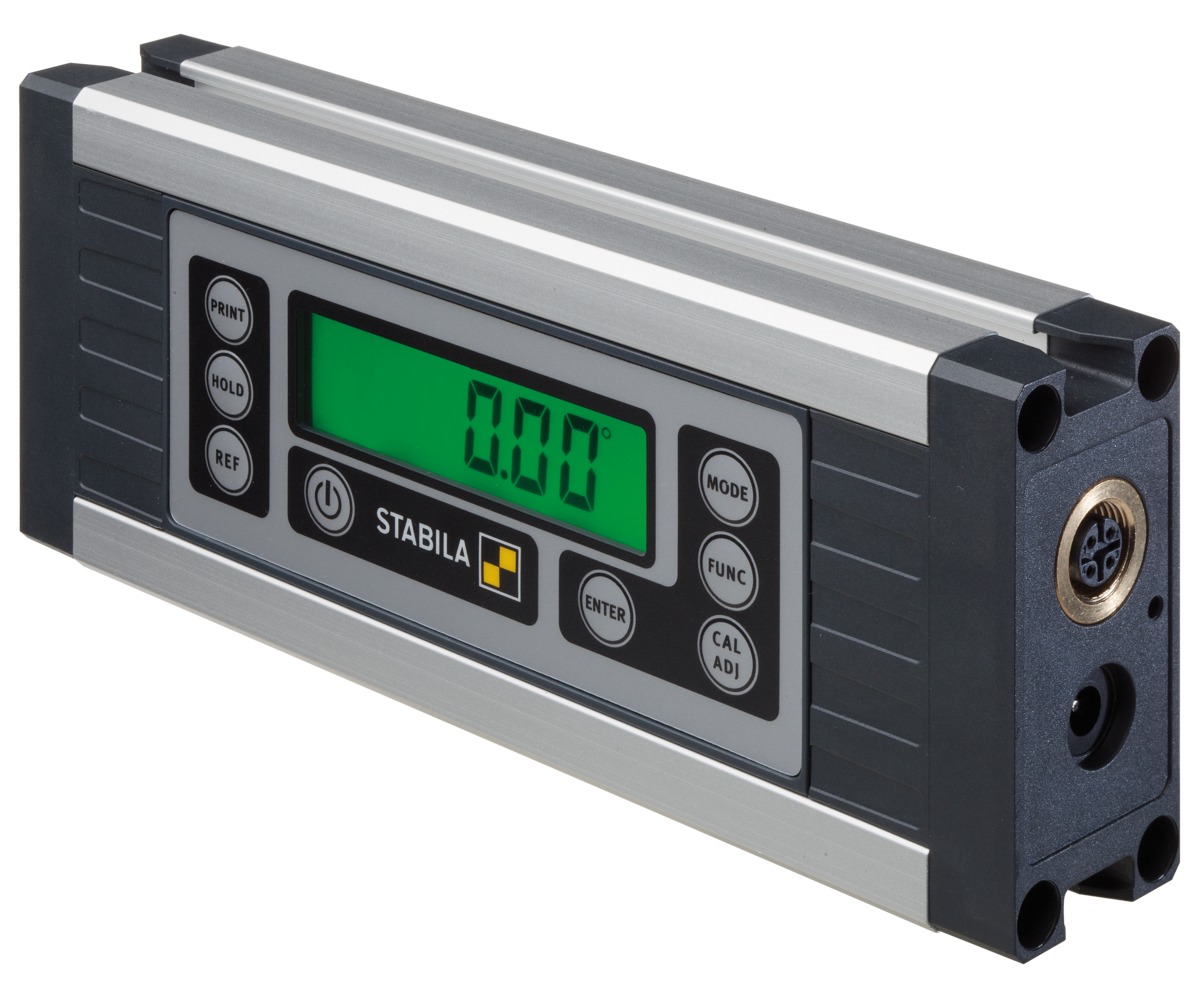 STABILA Elektronischer Neigungsmesser TECH 1000 DP, 17,5 cm, 1 Digital-Display, Messbereich: 0° – 360°, RS-485-Schnittstelle, Steckernetzteil, Datenkabel, Auswertesoftware, Schutzklasse IP 65, Tasche STABILA Elektronischer Neigungsmesser TECH 1000 DP, 17,5 cm, 1 Digital-Display, Messbereich: 0° – 360°, RS-485-Schnittstelle, Steckernetzteil, Datenkabel, Auswertesoftware, Schutzklasse IP 65, Tasche