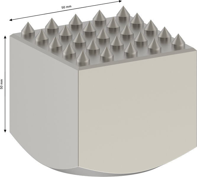 BOSCH PRO SDS max-5C Carbide-Stockerplatte, 50 x 50 mm BOSCH PRO SDS max-5C Carbide-Stockerplatte, 50 x 50 mm
