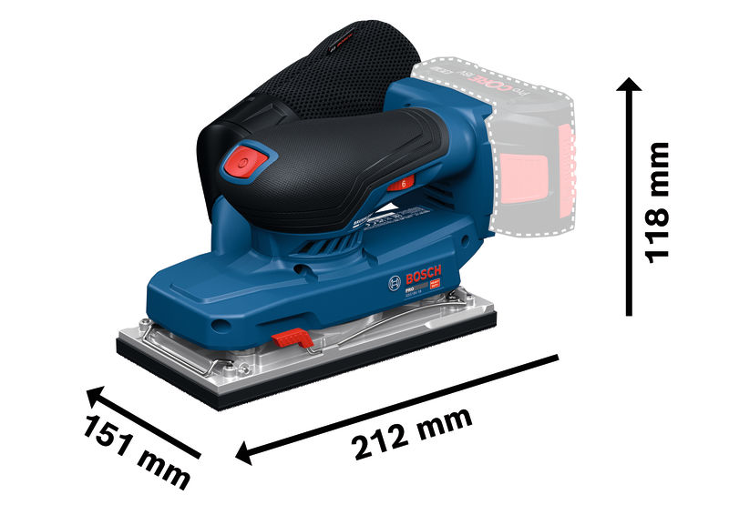 BOSCH Akku-Schwingschleifer GSS 18V-18 BOSCH Akku-Schwingschleifer GSS 18V-18