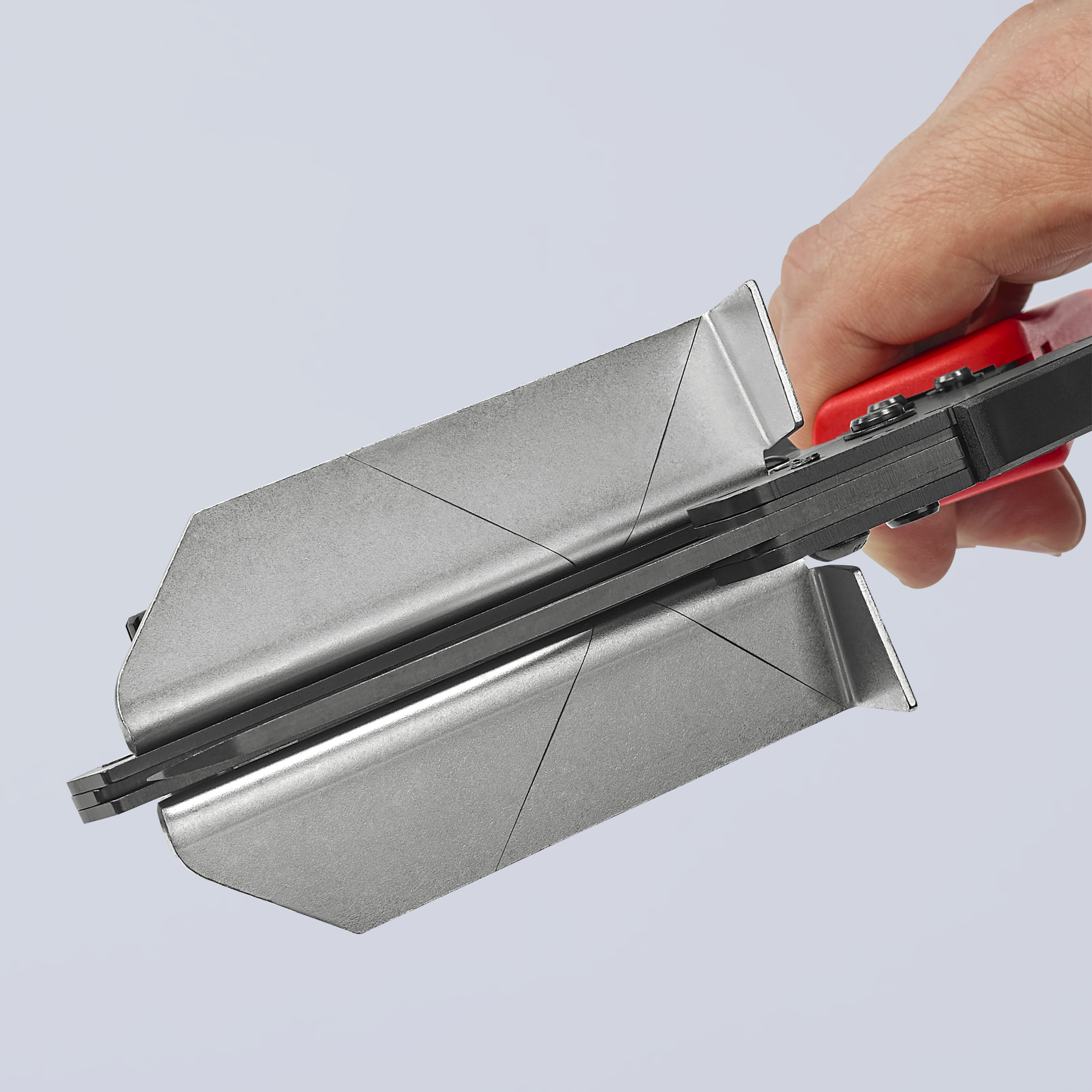 KNIPEX KNIPEX 95 02 21 Schere für Kunststoffe auch für Kabelkanäle 275 mm brüniert mit Mehrkomponenten-Hüllen