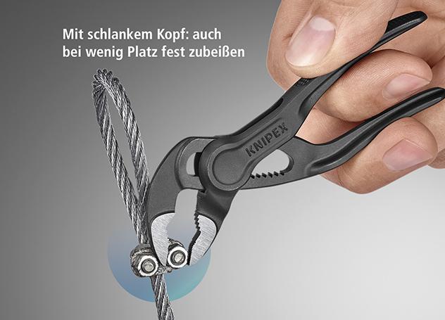KNIPEX Cobra XS Rohr- und Wasserpumpenzange grau atramentiert 100 mm KNIPEX Cobra XS Rohr- und Wasserpumpenzange grau atramentiert 100 mm