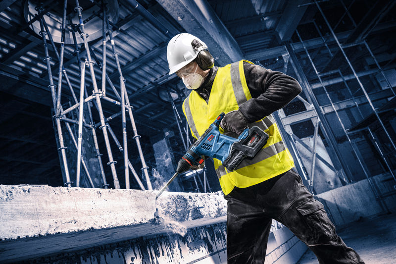BOSCH Akku-Bohrhammer mit SDS plus EXBH18V-32F, XL-BOXX