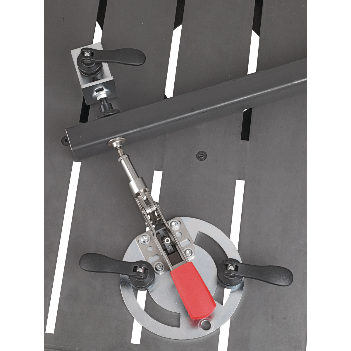 HOLZKRAFT Adapterplatte rund mit Spanner waagerecht Länge 180 mm HOLZKRAFT Adapterplatte rund mit Spanner waagerecht Länge 180 mm