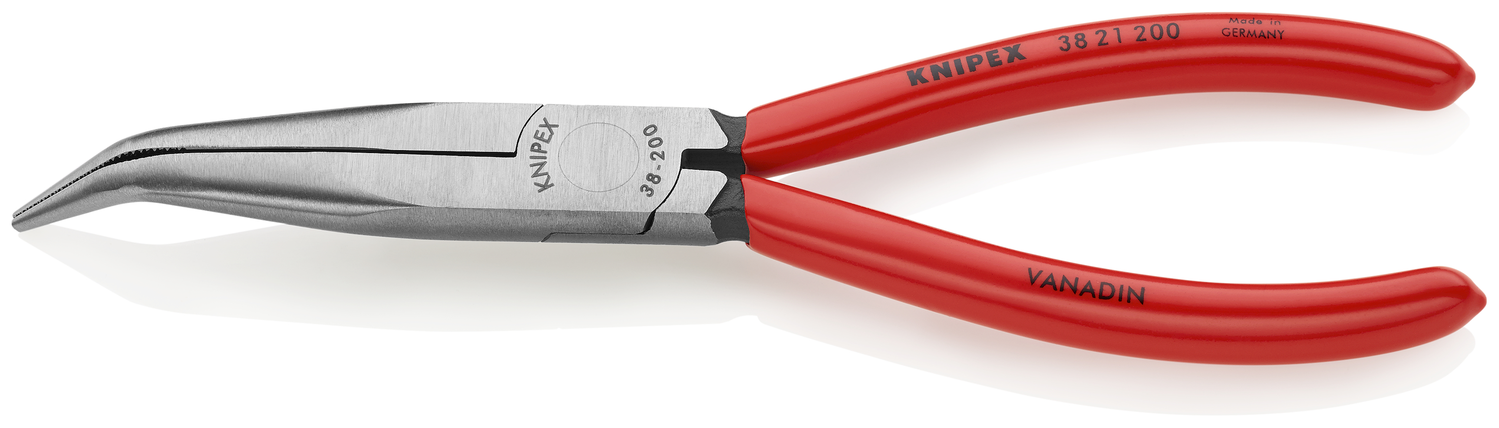 KNIPEX KNIPEX 38 21 200 Mechanikerzange 200 mm schwarz atramentiert mit Kunststoff überzogen poliert