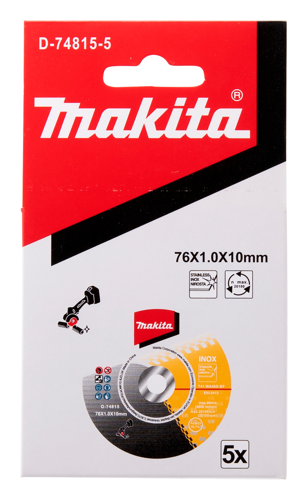 MAKITA Trennscheibe 76x1,0x10 mm MAKITA Trennscheibe 76x1,0x10 mm