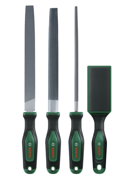 BOSCH Handwerkzeuge Feilen-Set 200 mm / 8" mit Bürste, 4-teilig