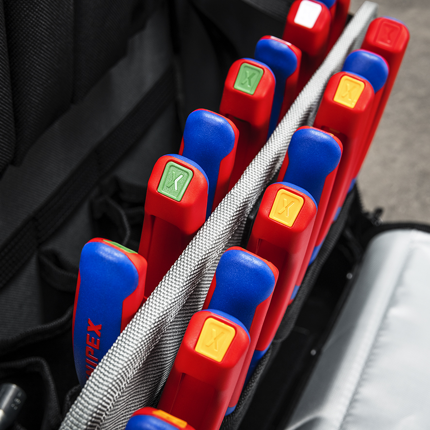 KNIPEX KNIPEX 00 61 10 CR ColorCode Clips rot (10 Stück) 21 mm