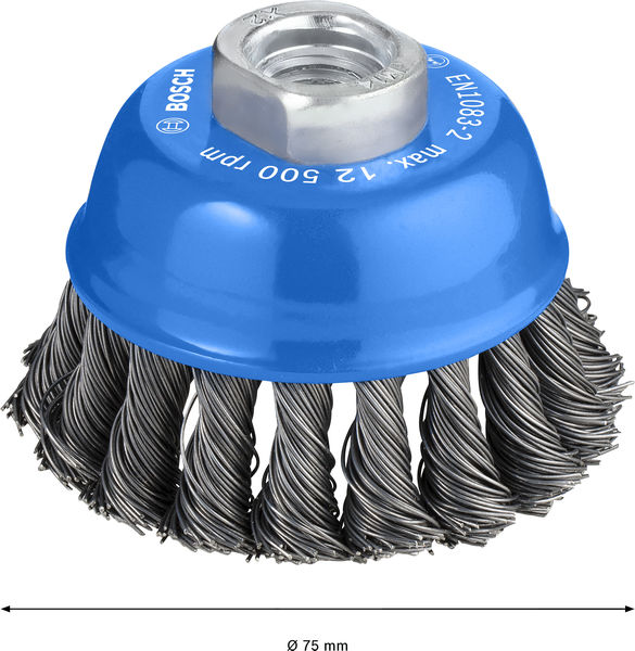 BOSCH PRO Metal heavy Topfbürste, 75 x 0,5 mm, Gewinde