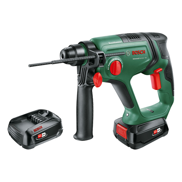 BOSCH Akku-Bohrhammer UniversalHammer 18V, 2 Akku PBA 18V 2.5 Ah, Tragekoffer BOSCH Akku-Bohrhammer UniversalHammer 18V, 2 Akku PBA 18V 2.5 Ah, Tragekoffer